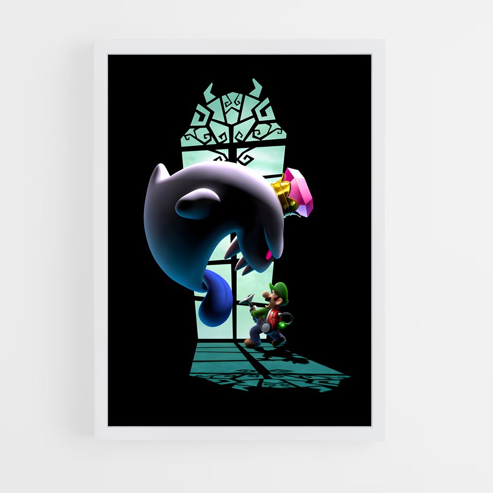 Poster King Boo au Façade – affiche Mario (vue 3)